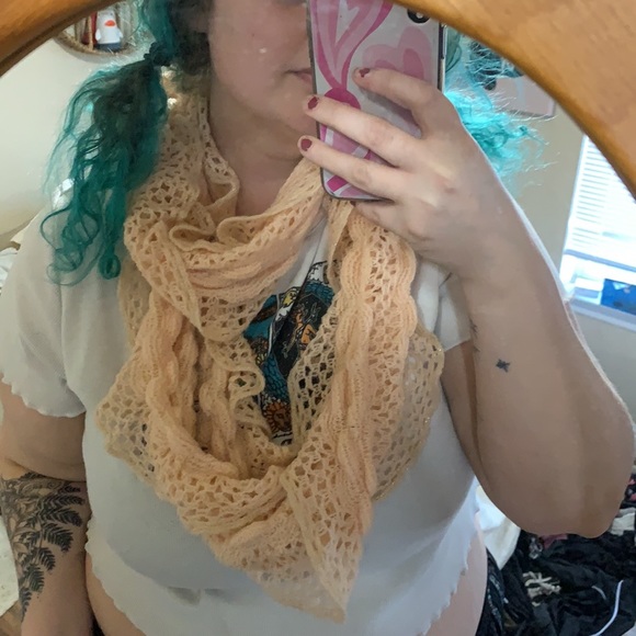 pink scarf - Picture 2 of 3